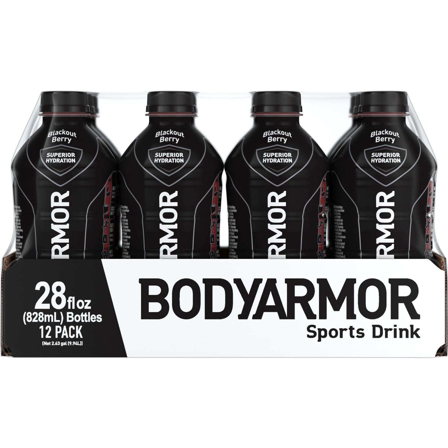 BODYARMOR Sports Drink Sports Beverage, Strawberry Banana, Coconut Water Hydration, Natural Flavors With Vitamins, Potassium-Packed Electrolytes, Perfect For Athletes, 12 Fl Oz (Pack of 8)