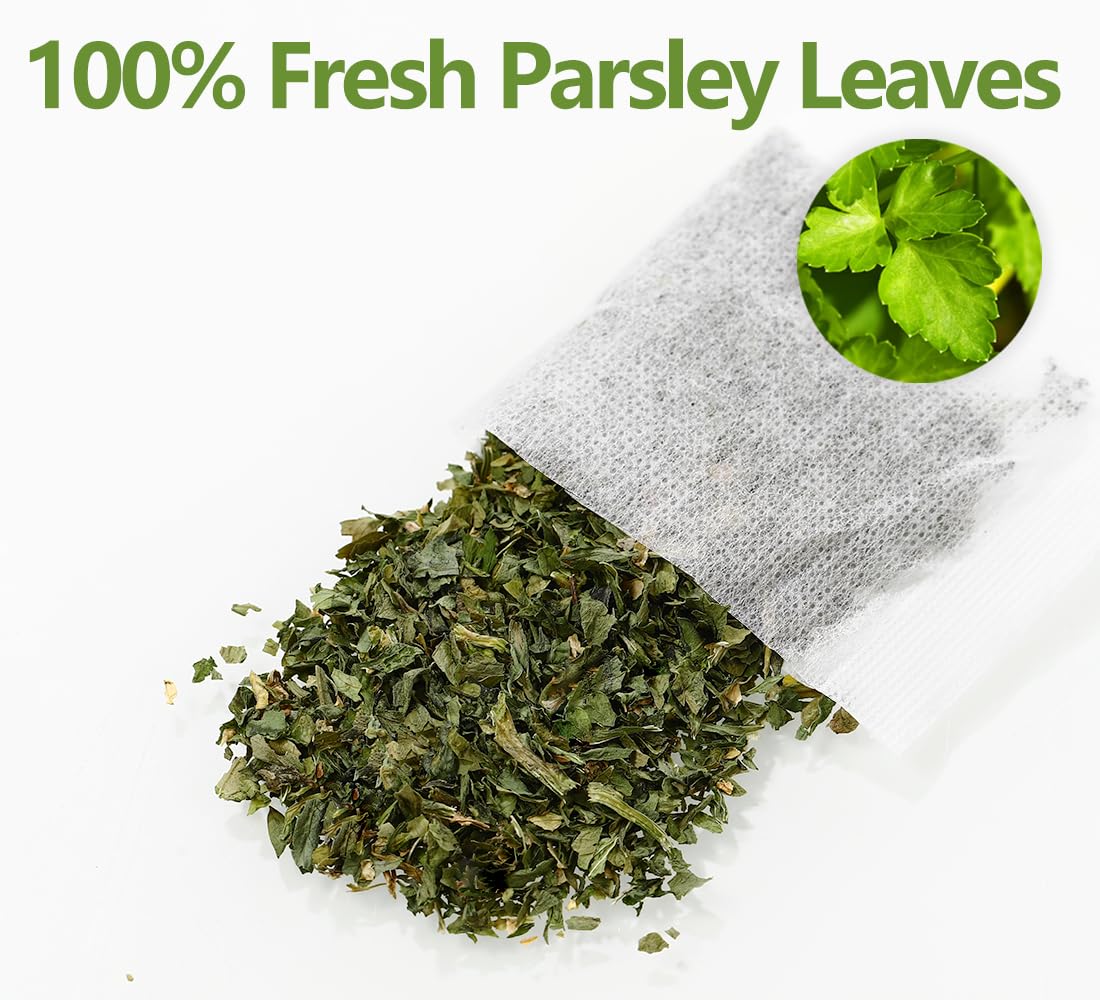 Premium 50 Mullein Leaf Tea Bags. Made with 100% Pure Mullein Leaves, for Lungs Cleanse and Respiratory Support, No Flavoring & No Additives & Caffeine Free.