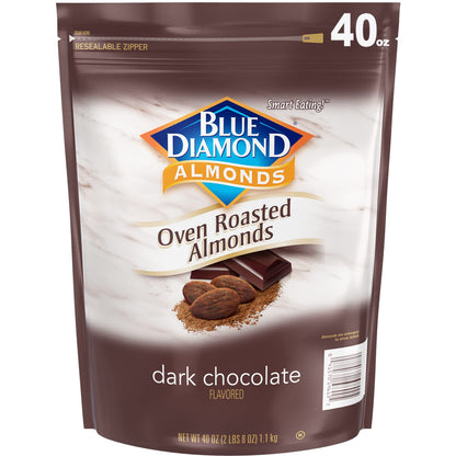 Blue Diamond Almonds Low Sodium Lightly Salted Snack Nuts, 40 Oz Resealable Bag (Pack of 1)