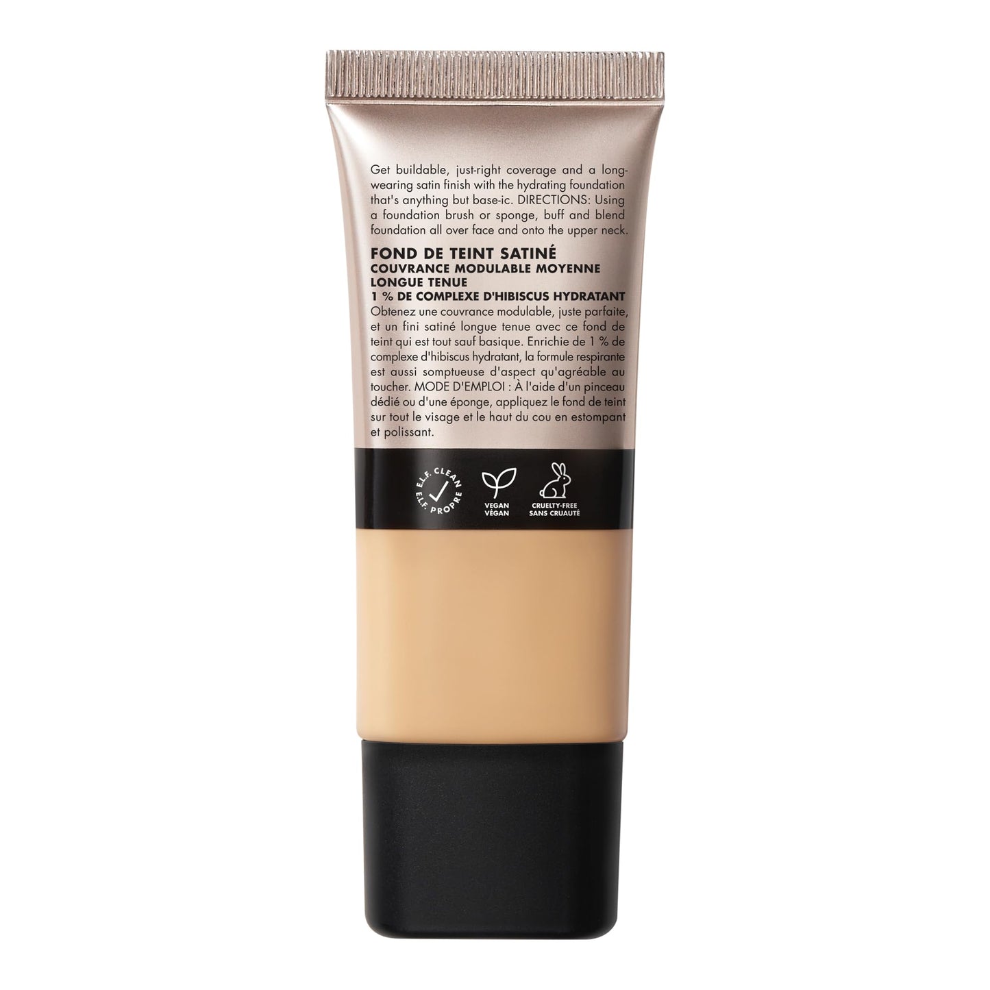 e.l.f. Soft Glam Foundation, Medium Coverage, Long-Lasting & Buildable Foundation For A Smooth, Satin Finish, Vegan & Cruelty-Free, 10 Fair Cool