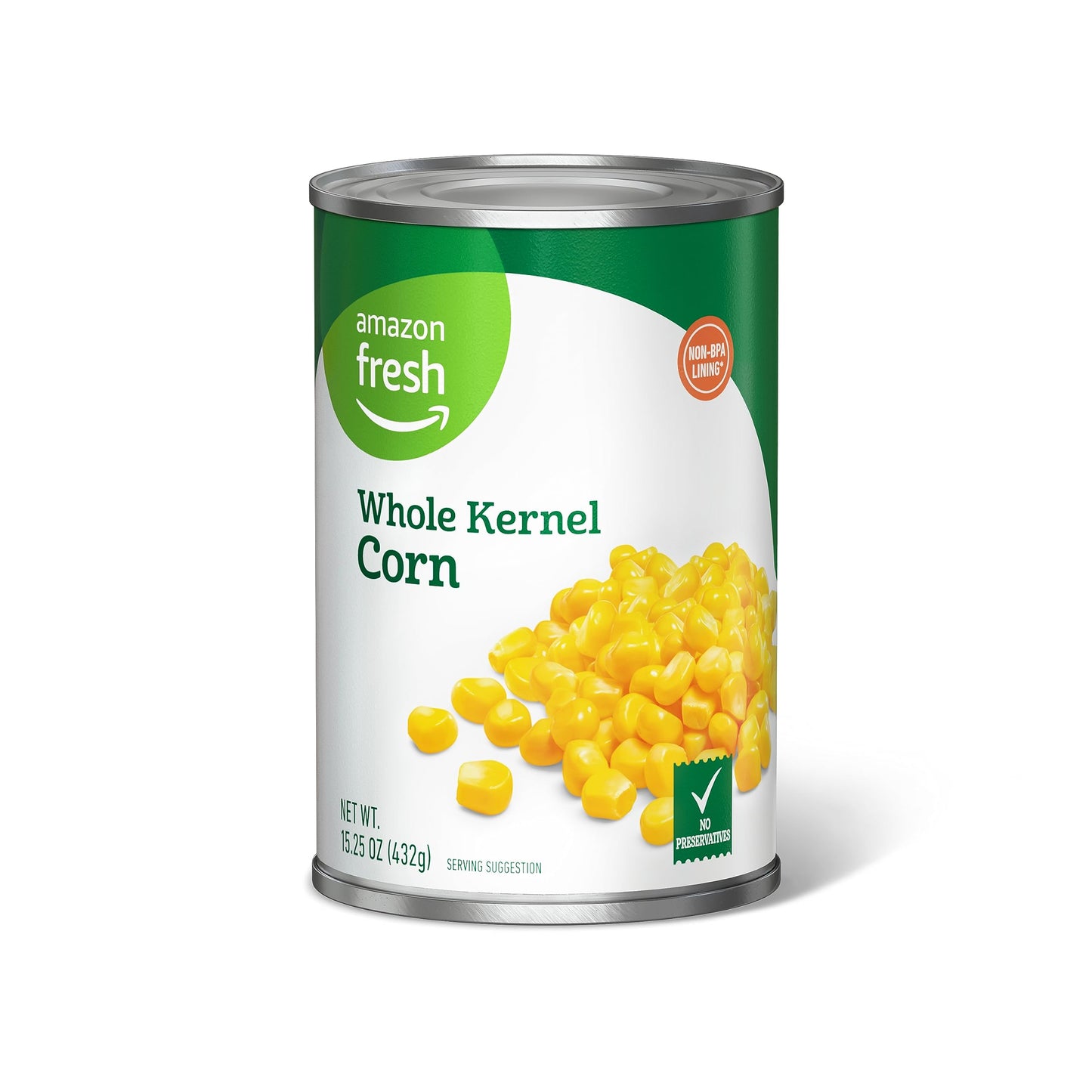 Amazon Fresh, Canned Whole Kernel Corn, 15.25 Oz