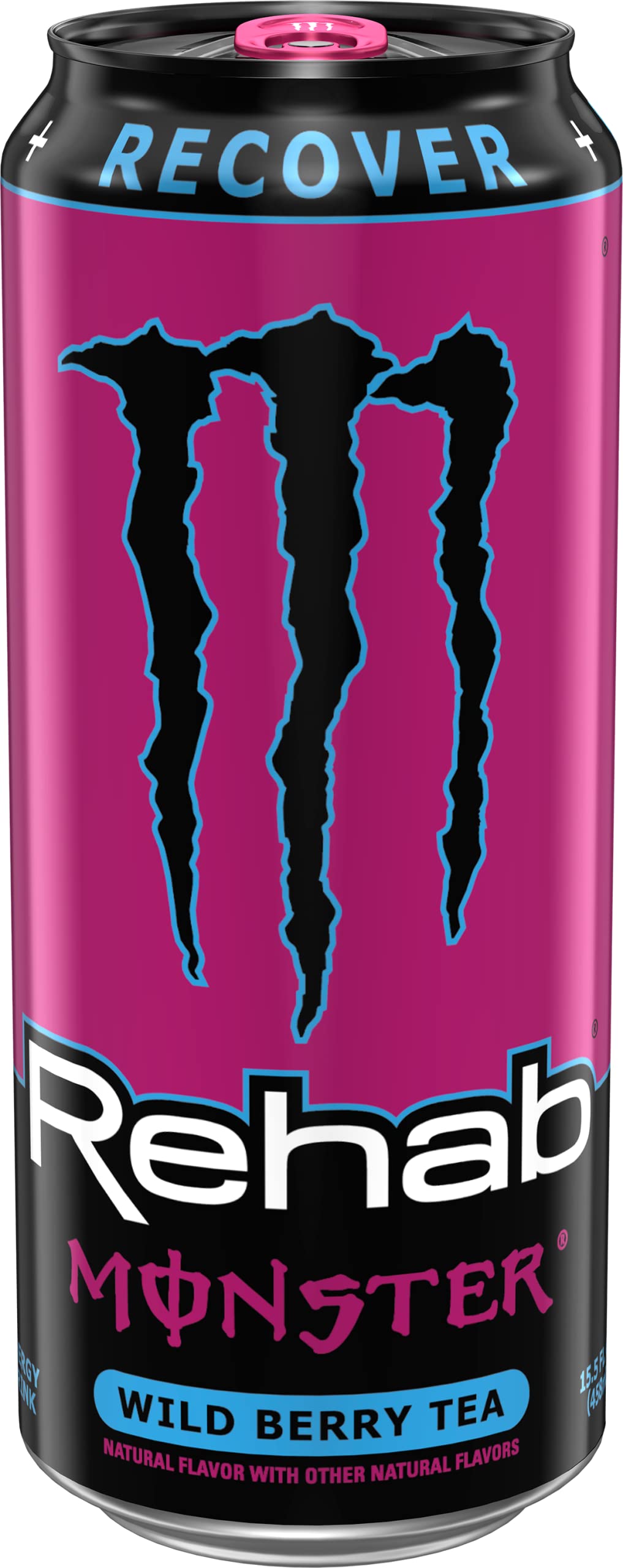 Monster Energy Rehab Tea + Lemonade + Energy, Energy Iced Tea, Energy Drink 15.5 Ounce (Pack of 15)