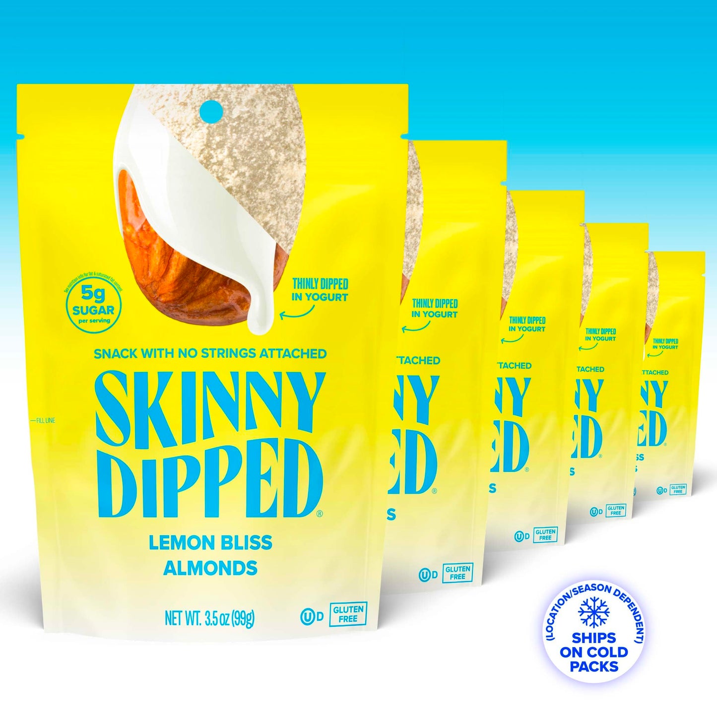 SkinnyDipped Snack Attack Minis Almond Variety Pack, Healthy Snack, Plant Protein, Gluten Free, 0.46 oz Mini Bags, Pack of 25