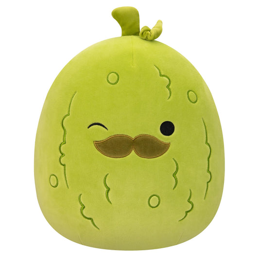 Squishmallows Original 12-Inch Charles Pickle with Mustache - Medium-Sized Ultrasoft Official Jazwares Plush