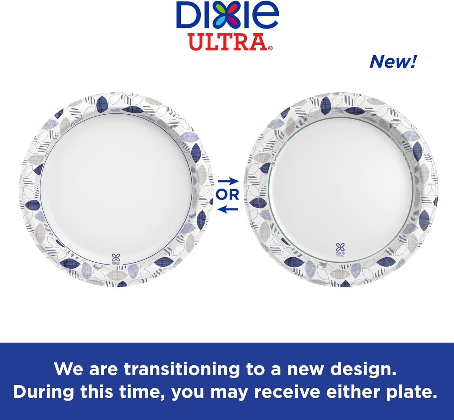 Dixie Ultra, Large Paper Plates, 10 Inch, 172 Count, 3X Stronger, Heavy Duty, Microwave-Safe, Soak-Proof, Cut Resistant, Disposable Plates For Heavy, Messy Meals