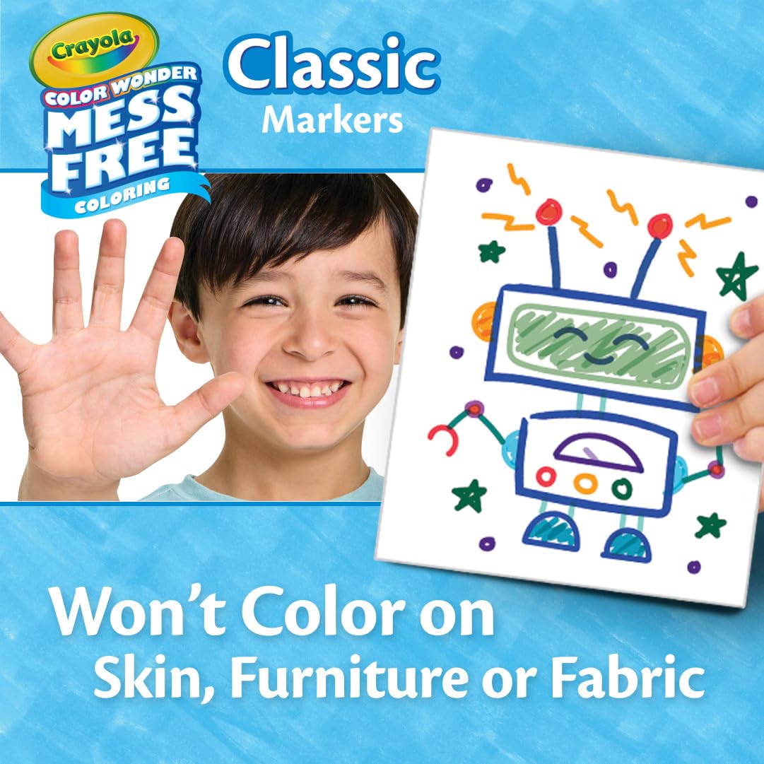 Crayola Color Wonder Mess Free Coloring, Blank Coloring Pages, 50 Count, Printable Page Refill Set