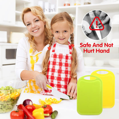 Kids Knife Set for Real Cooking Toddler Kitchen Tools Include 4 Serrated Edges Plastic Safe Knives,Crinkle Cutter Y Peeler Cutting Boards Wood Kids Knife, Kitchen Gloves, Fruit Forks and Dough Cutters