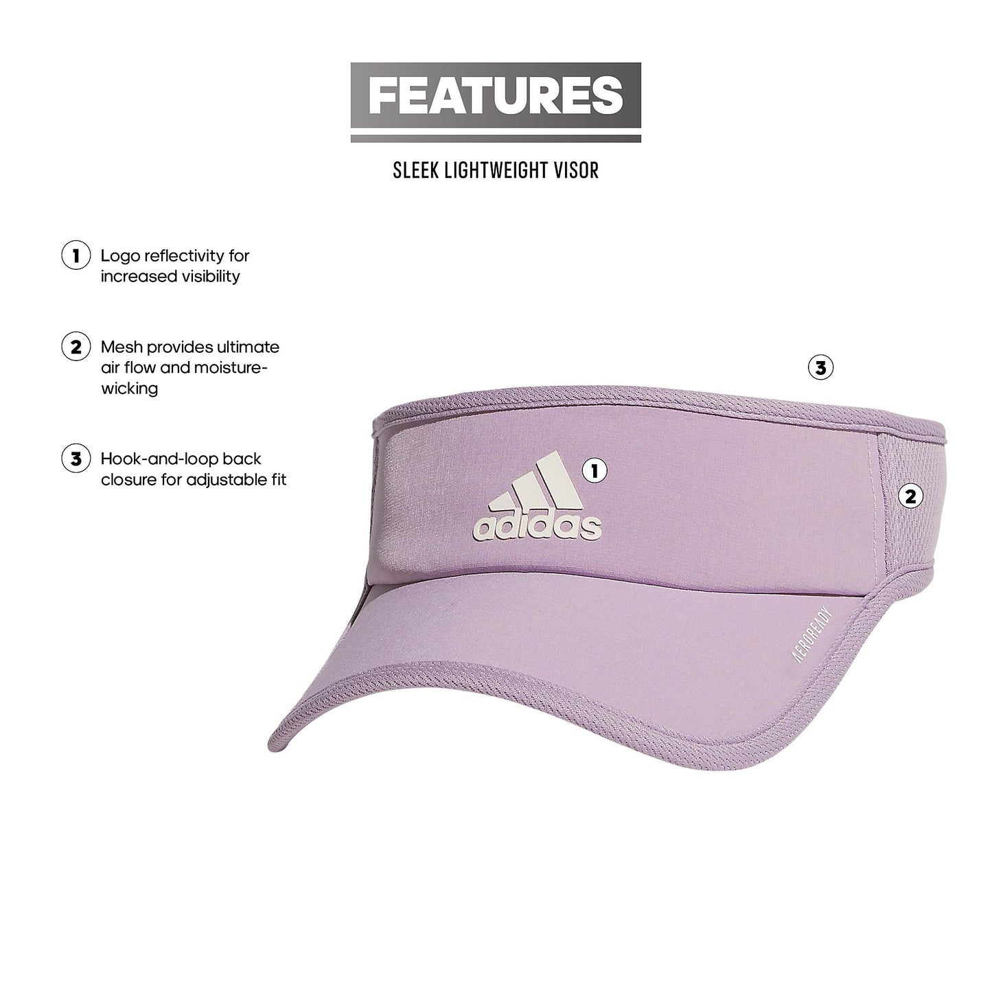 adidas Women's Superlite Sport Performance Visor for sun protection and outdoor activity