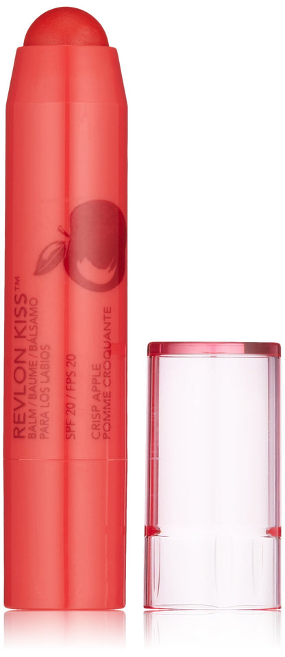 Revlon Lip Balm, Kiss Tinted Lip Balm, Face Makeup with Lasting Hydration, SPF 20, Infused with Natural Fruit Oils, 030 Sweet Cherry, 0.09 Oz