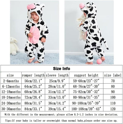 Baby Animal Costumes Unisex Toddler Outfit Halloween Dress Up Romper