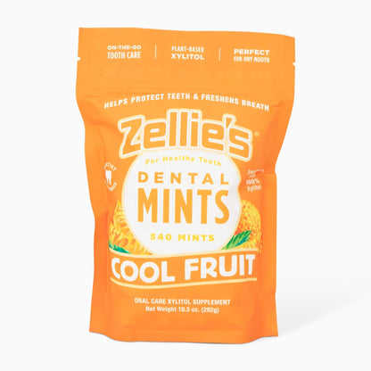 Zellie's | 100% Xylitol Sugar Free Cool Mint Breath Mints | Non-GMO, Low-Calorie, Gluten Free, Vegan & Kosher Mints