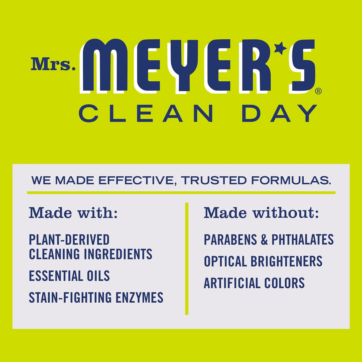 MRS. MEYER'S CLEAN DAY Liquid Laundry Detergent, Biodegradable Formula Infused with Essential Oils, Lavender, 64 oz (64 Loads)