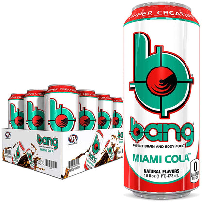 Bang Energy Bangster Berry, Sugar-Free Energy Drink, 16-Ounce (Pack of 12)