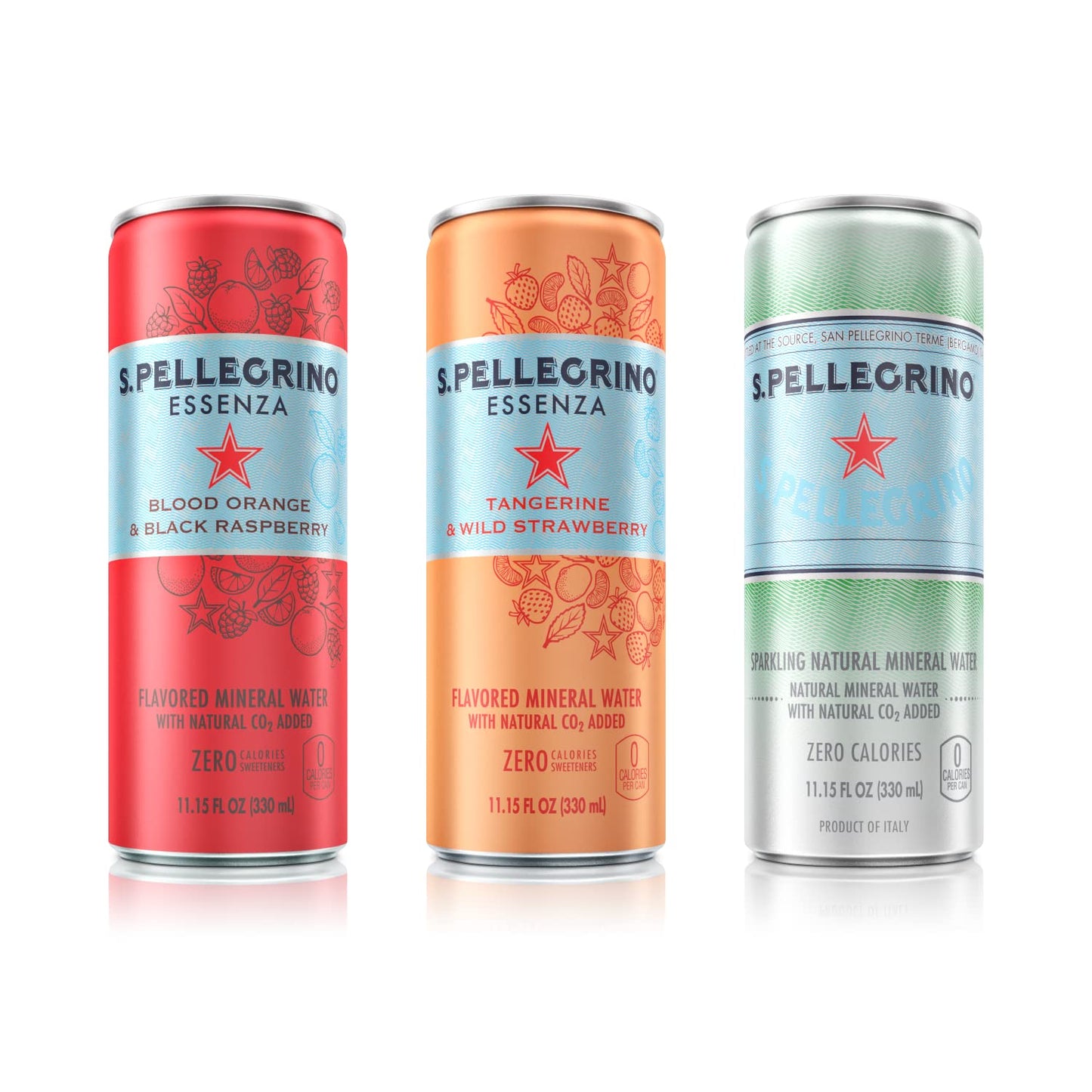 S.Pellegrino Essenza Variety pack - Blood Orange, Lemon, Dark Morello Cherry,11.15 Fl. Oz (Pack of 24)