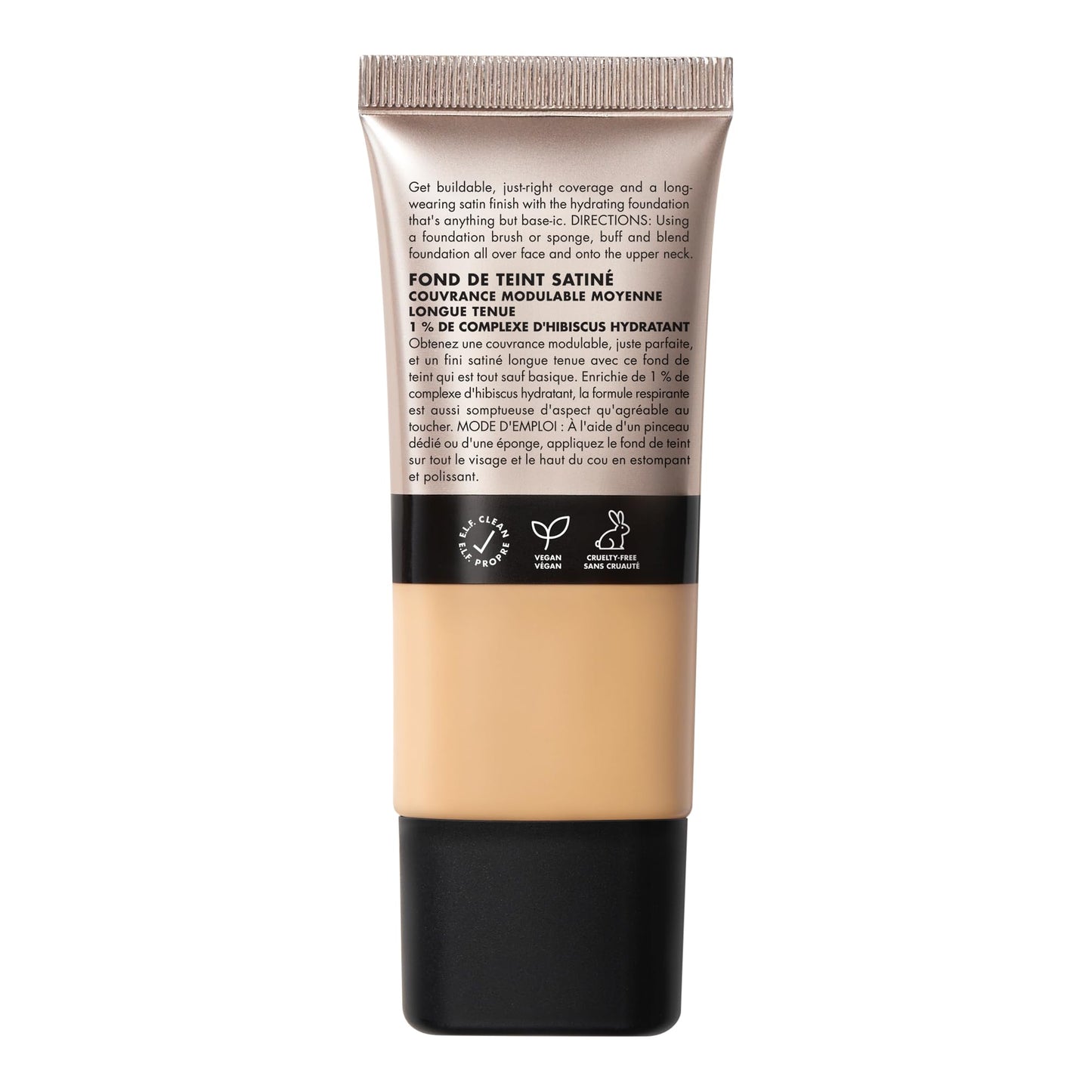 e.l.f. Soft Glam Foundation, Medium Coverage, Long-Lasting & Buildable Foundation For A Smooth, Satin Finish, Vegan & Cruelty-Free, 10 Fair Cool