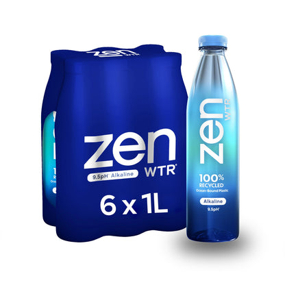 ZenWTR Ultra-Pure, Vapor Distilled Water, 16.9 Oz (Pack of 12) Bottled Water, 9.5 pH Alkaline Water with Electrolytes for a Crisp, Refreshing Taste