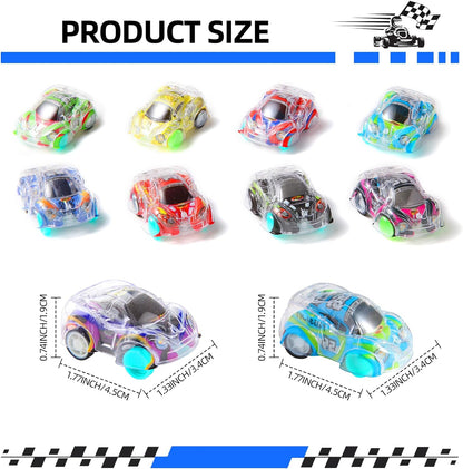 50 Pcs Mini Pull Back Cars Set, Pull Back Racing Vehicles for Kids Toddlers, Bulk Toys Party Favors Treasure Box, Classroom Prizes, Pinata Fillers,Goodie Bag Stuffers for Boys Girls