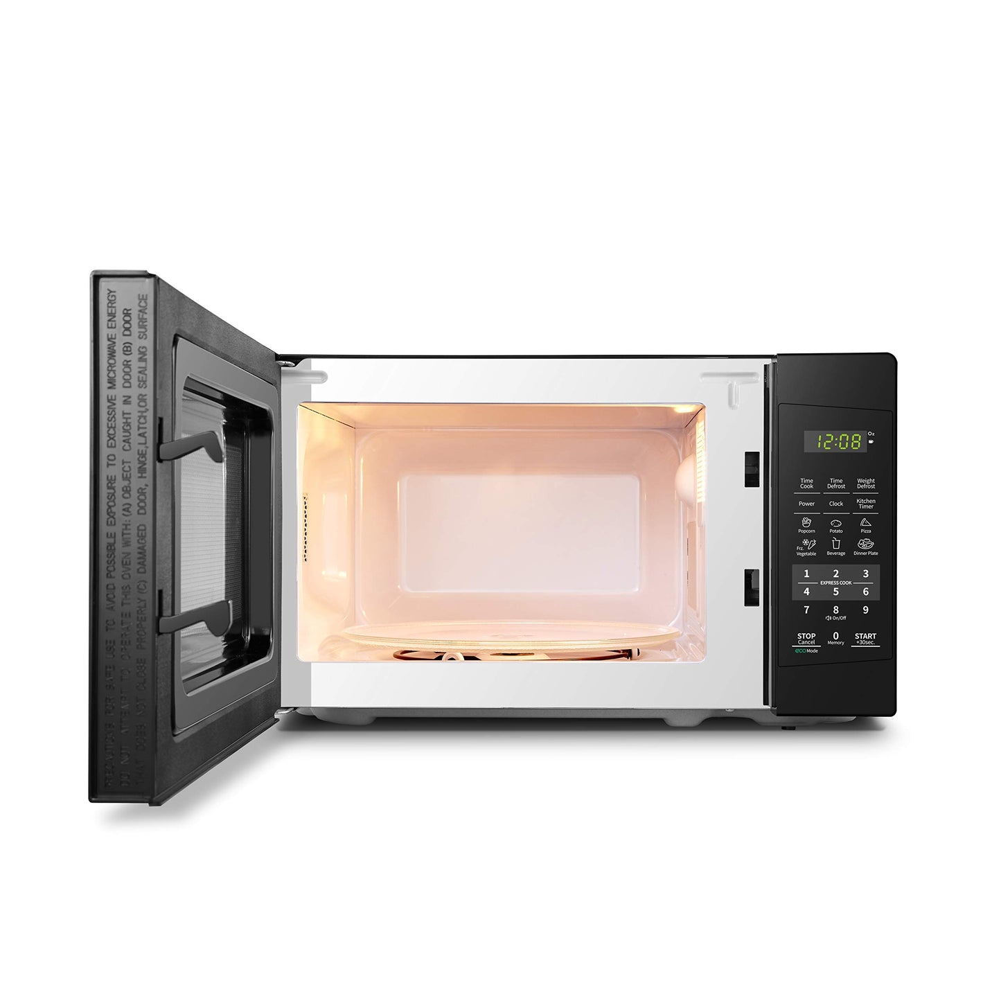 COMFEE' EM720CPL-PM Countertop Microwave Oven with Sound On/Off, ECO Mode and Easy One-Touch Buttons, 0.7 Cu Ft/700W, Pearl White