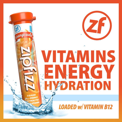 Zipfizz Energy Drink Mix, Electrolyte Hydration Powder with B12 and Multi Vitamin, Berry (12 Count)