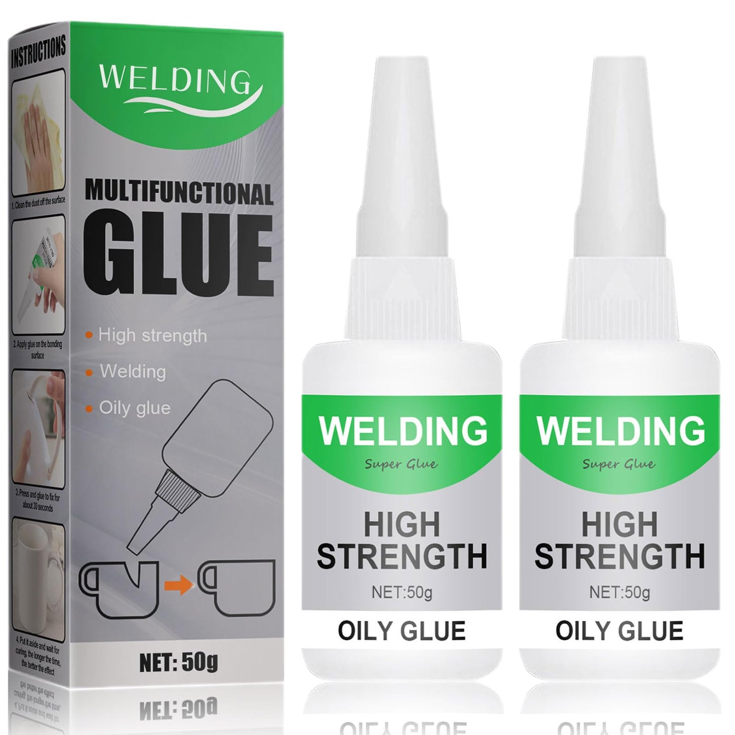 Extensivek Ex01 Glue, Extensivek Welding High-Strength Oily Glue, Universal Super Glue Gel, Extensivek Glue Repairs for Metal, Wood, Ceramics, Leather, Glass, Instant Bonding, Strong Adhesion (1PCS)