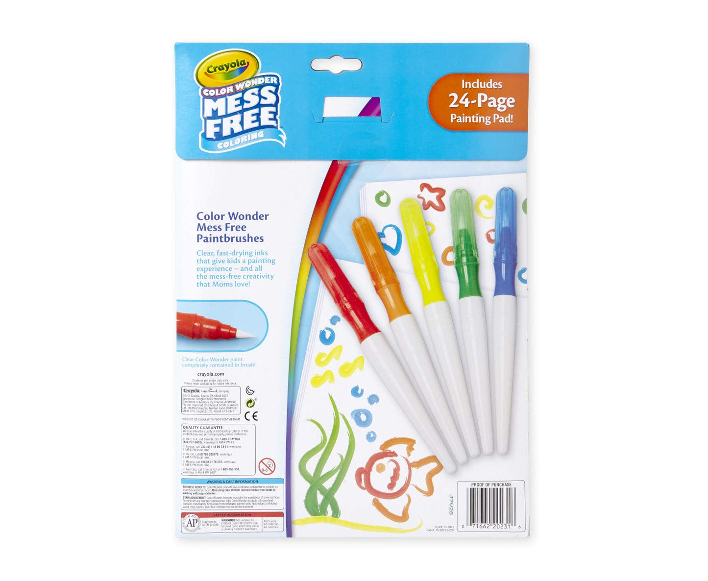 Crayola Color Wonder Mess Free Fingerprint Ink Painting Activity Set, Finger Painting Alternative, Toddler Coloring, Gift, 3+