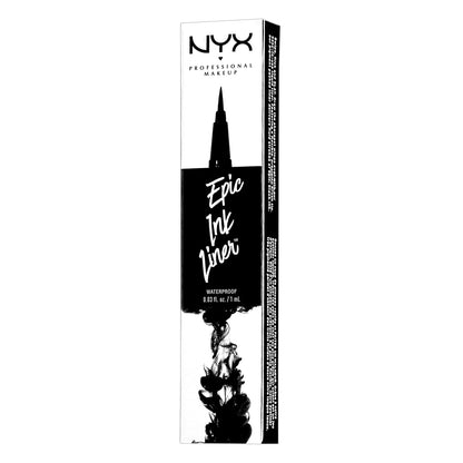 NYX PROFESSIONAL MAKEUP Epic Ink Liner, Waterproof Liquid Eyeliner - Black, Vegan Formula