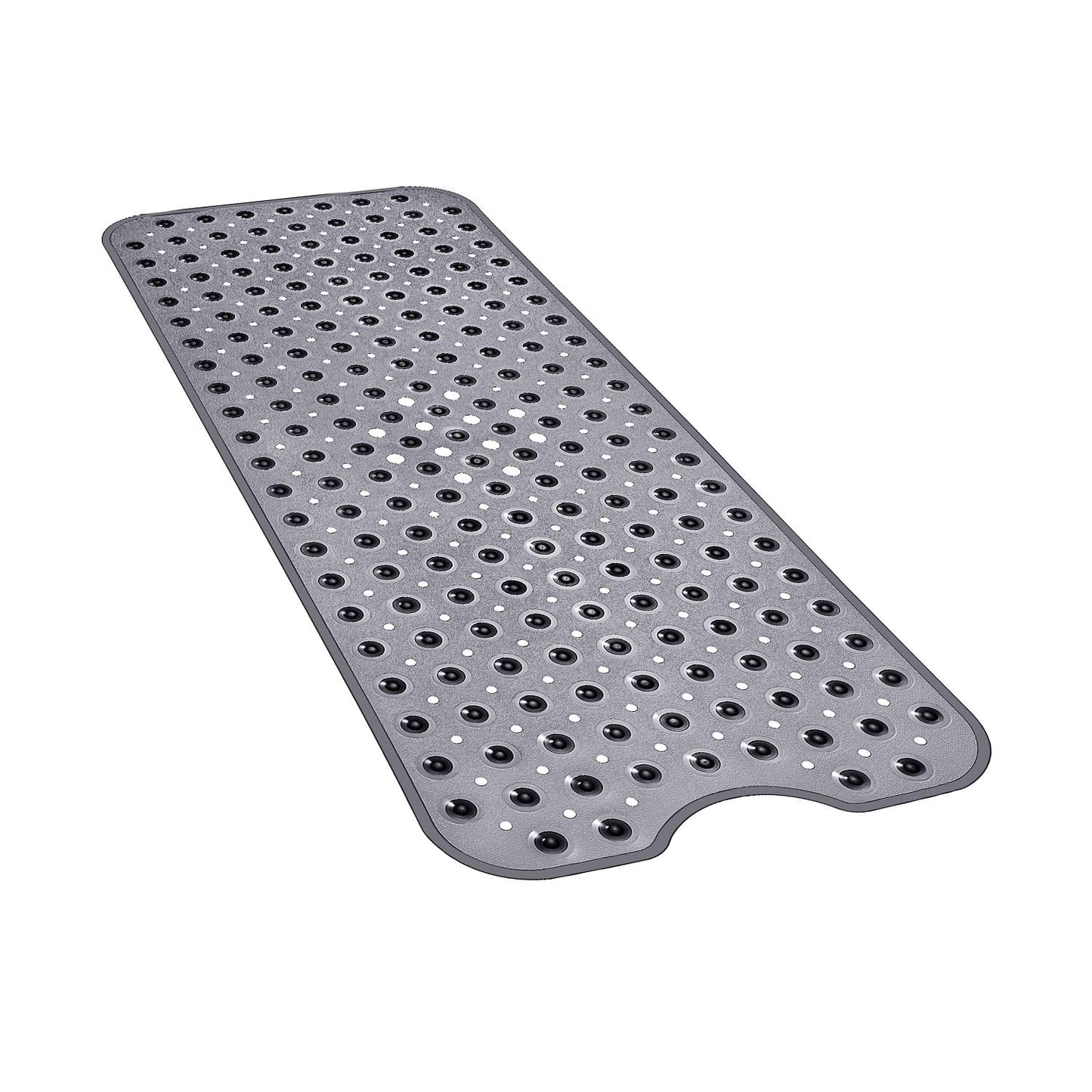 YINENN Bath Tub Shower Safety Mat 40 x 16 Inch Non-Slip and Extra Large, Bathtub Mat with Suction Cups, Machine Washable Bathroom Mats with Drain Holes, Clear