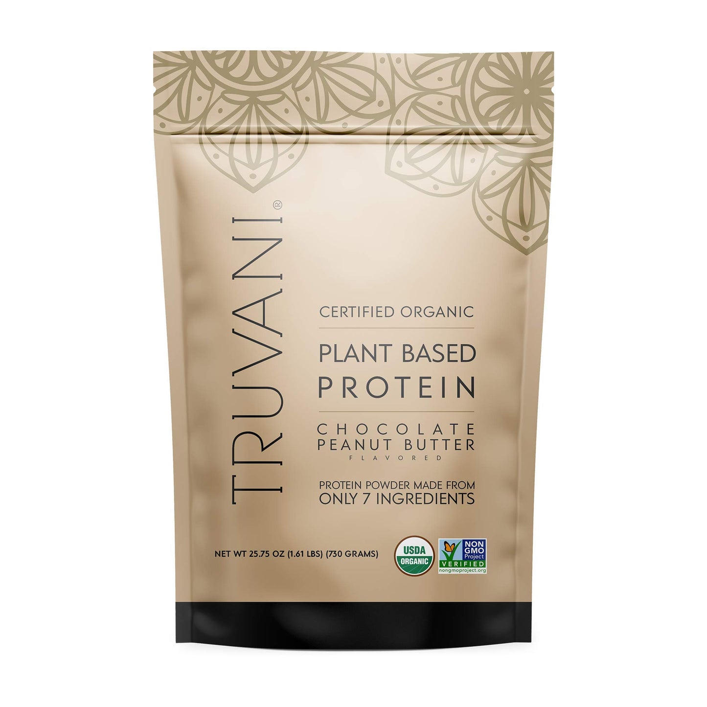 Truvani Vegan Pea Protein Powder | Banana Cinnamon | 20g Organic Plant Based Protein | 1 Serving | Keto | Gluten & Dairy Free | Low Carb | No Added Sugar