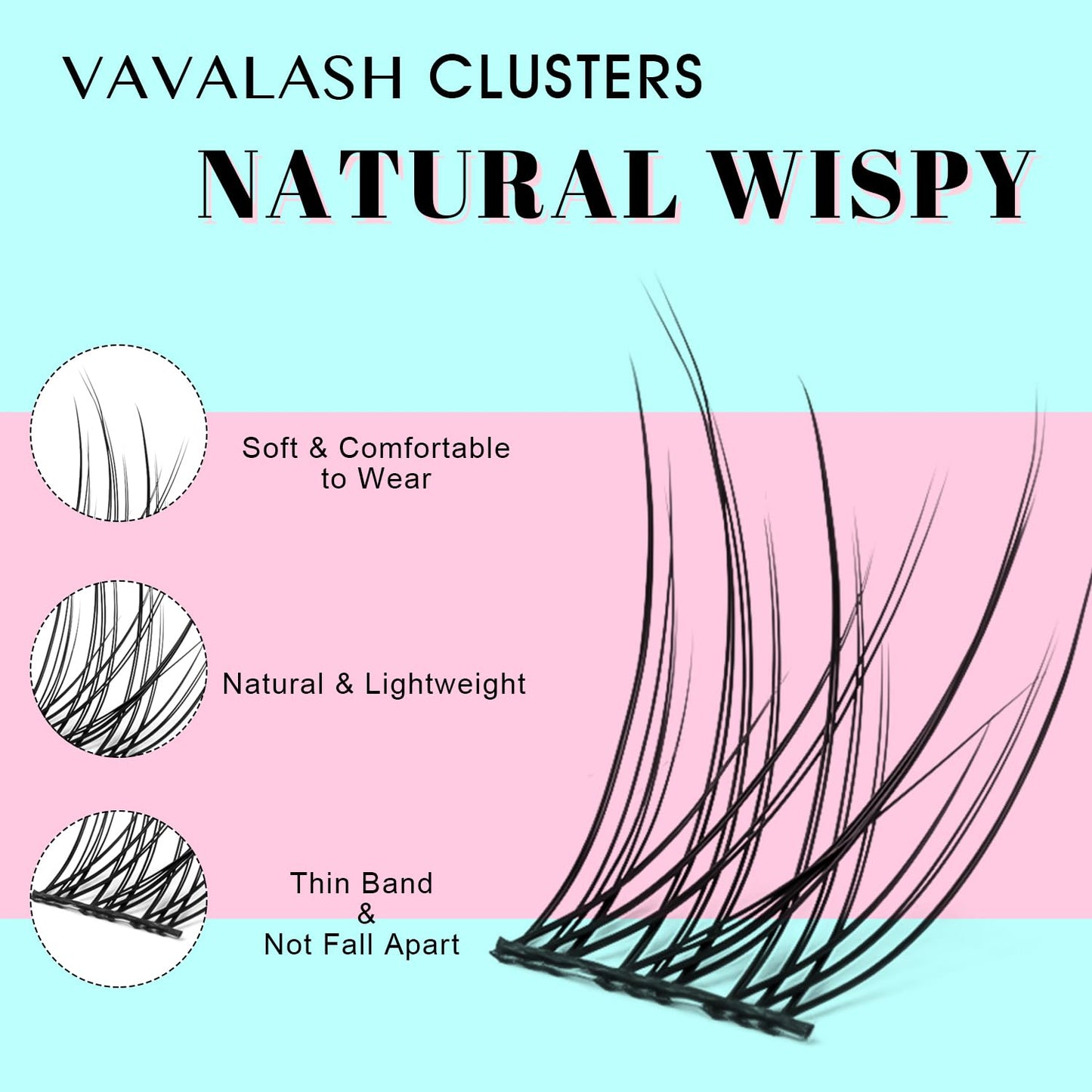 VAVALASH DIY Lash Extension Kit 280 Clusters Individual Lashes Kit 30D 40D 0.07D-10-16mm Lash Clusters, Lash Bond and Seal, Lash Tweezer for DIY Eyelash Extension at Home（Kit-30D+40D-0.07D-10-16MIX）