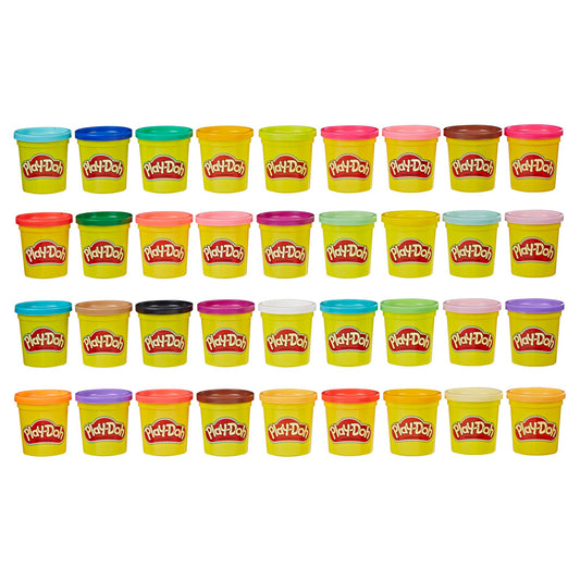 Play-Doh Modeling Compound 36-Pack Case of Colors, Non-Toxic, 3 Oz Cans of Assort. Colors, Back to School Classroom Supplies, Preschool Toys, Ages 2+ (Amazon Exclusive)