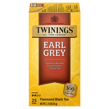 Twinings English Breakfast Black Tea, 100 Individually Wrapped Tea Bags, Smooth, Flavourful, Robust, Caffeinated, Enjoy Hot or Iced