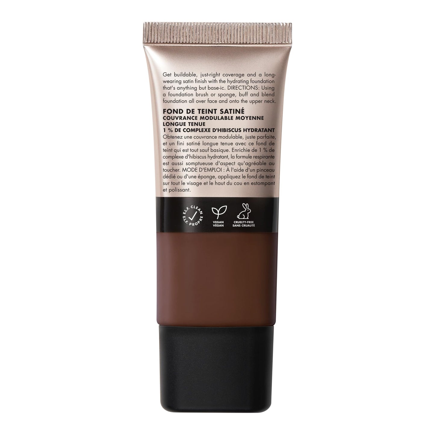 e.l.f. Soft Glam Foundation, Medium Coverage, Long-Lasting & Buildable Foundation For A Smooth, Satin Finish, Vegan & Cruelty-Free, 10 Fair Cool