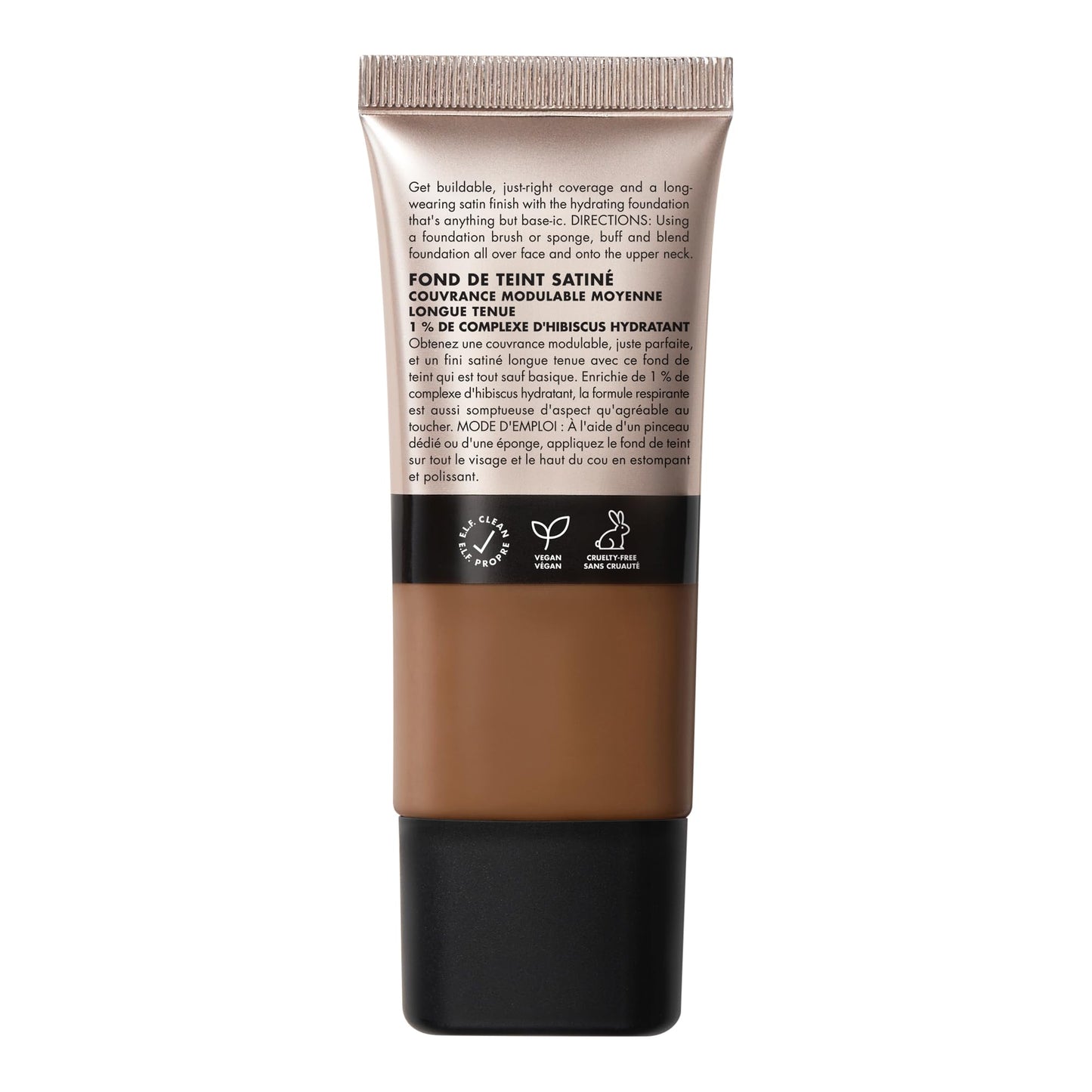 e.l.f. Soft Glam Foundation, Medium Coverage, Long-Lasting & Buildable Foundation For A Smooth, Satin Finish, Vegan & Cruelty-Free, 10 Fair Cool