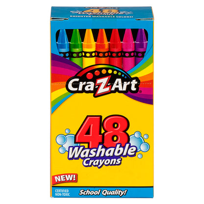 Cra-Z-Art Washable Crayons, 24 Count, Crayons for Kids Back To School Supply List Essential