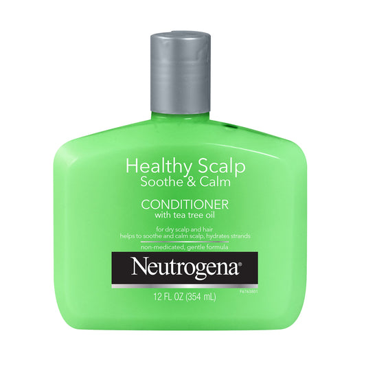 Neutrogena Tea Tree Oil Conditioner - Soothing & Calming for Healthy, Moisturized Hair & Scalp, pH-Balanced, Paraben-Free, Phthalate-Free, Safe for Color-Treated Hair, 12 fl oz