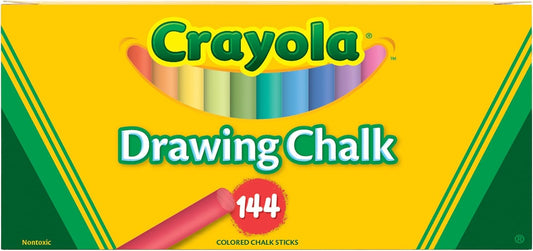 Crayola Colorful Drawing Chalk - 144 Colored Chalk Sticks