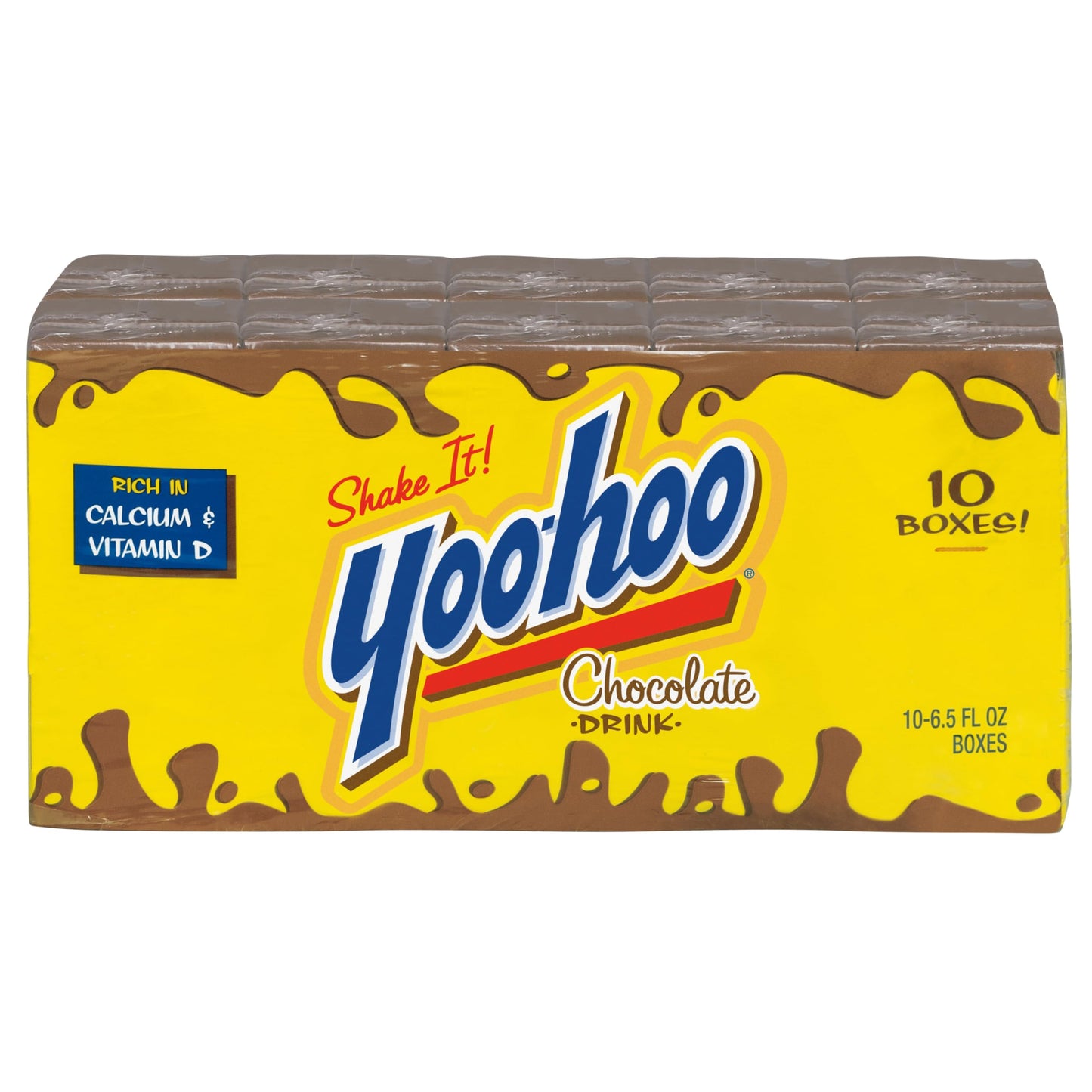 Yoo-hoo Chocolate Drink, 6.5 fl oz boxes, 10 count (Pack of 4)