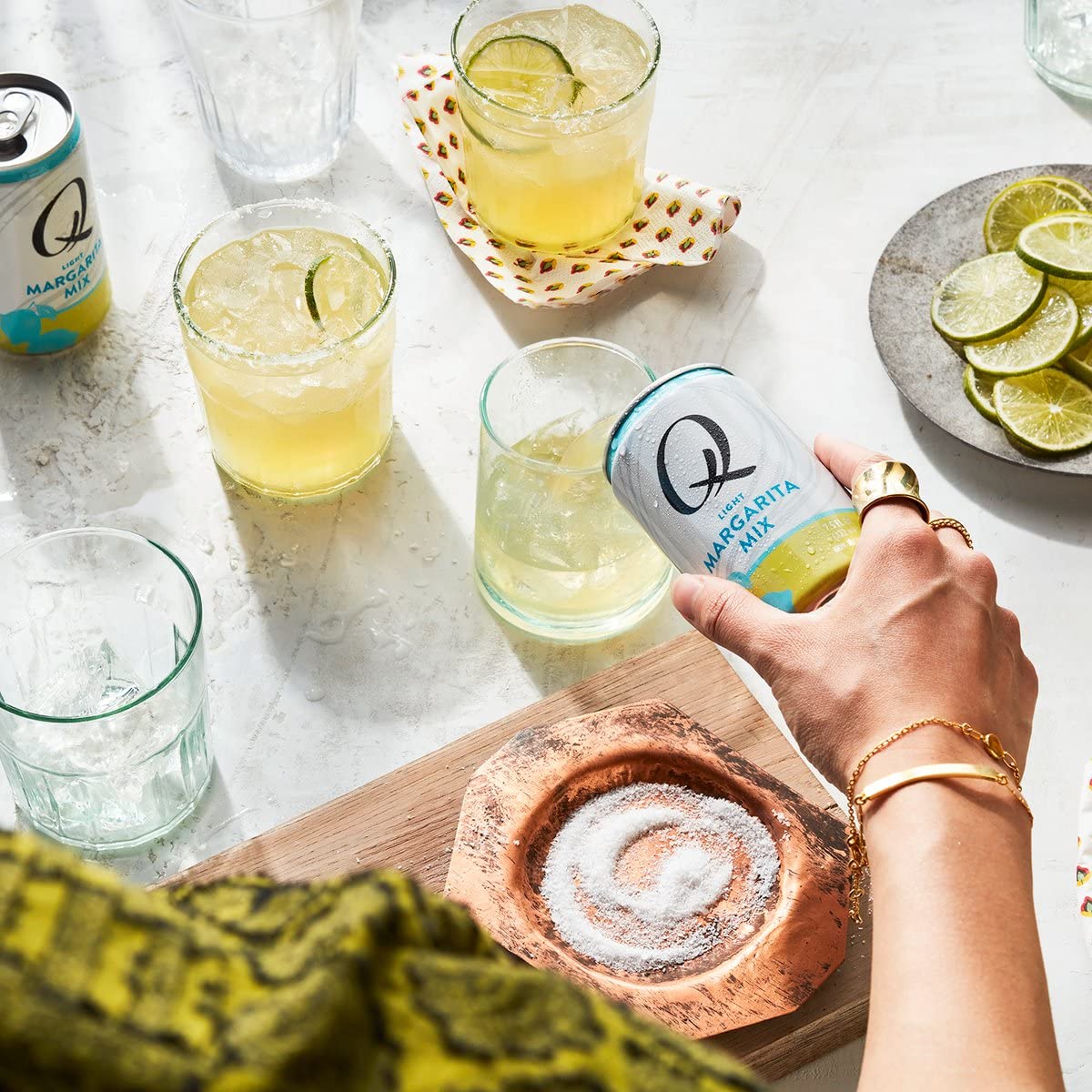 Q Mixers Tonic Water, Premium Cocktail Mixer Made with Real Ingredients, Only 45 Calories per Can, 7.5 Fl oz (Pack of 24)