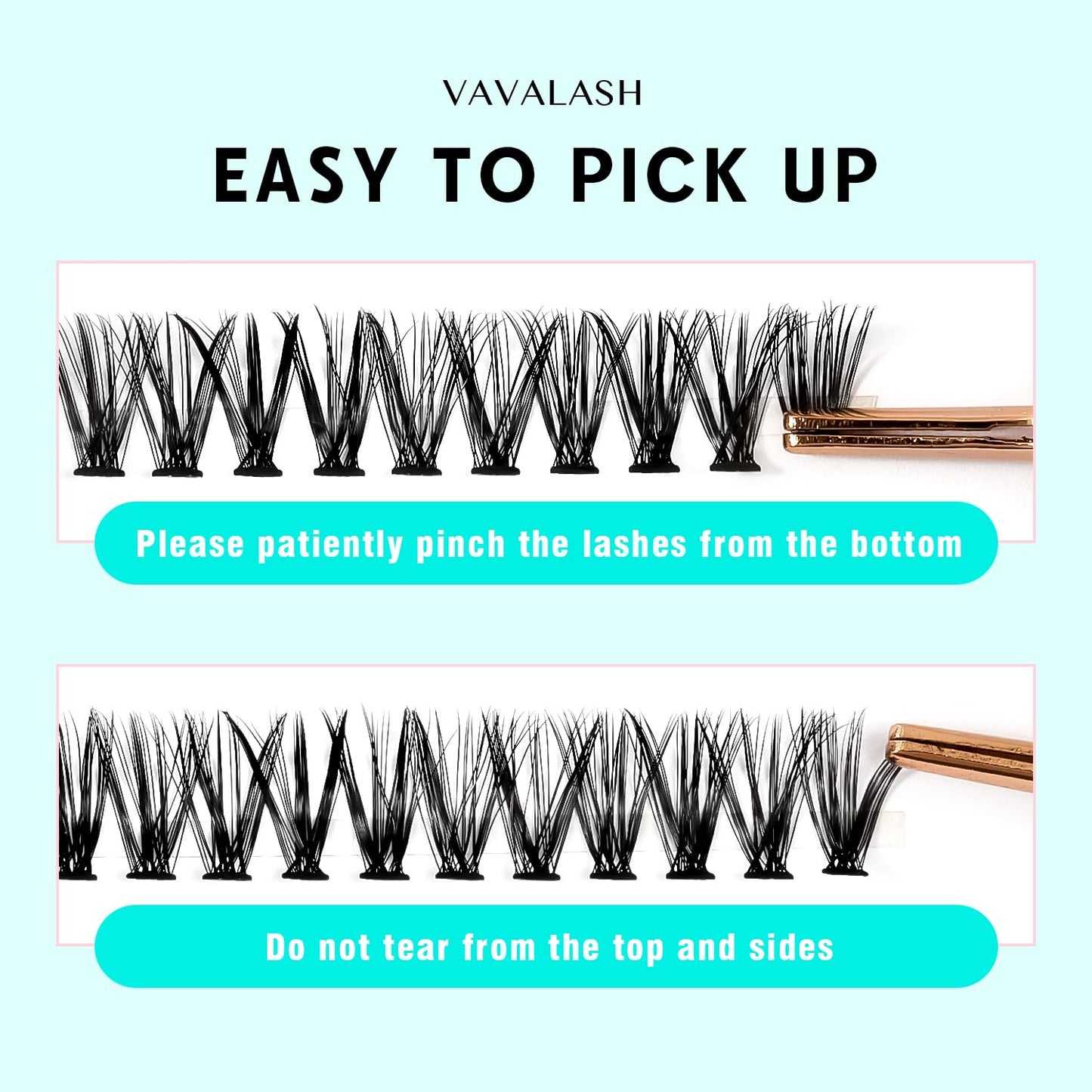 VAVALASH DIY Lash Extension Kit 280 Clusters Individual Lashes Kit 30D 40D 0.07D-10-16mm Lash Clusters, Lash Bond and Seal, Lash Tweezer for DIY Eyelash Extension at Home（Kit-30D+40D-0.07D-10-16MIX）