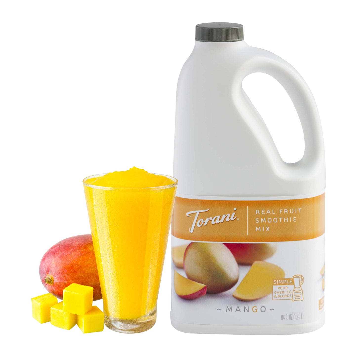 Torani Real Fruit Smoothie Mix, Strawberry, 64 Ounce