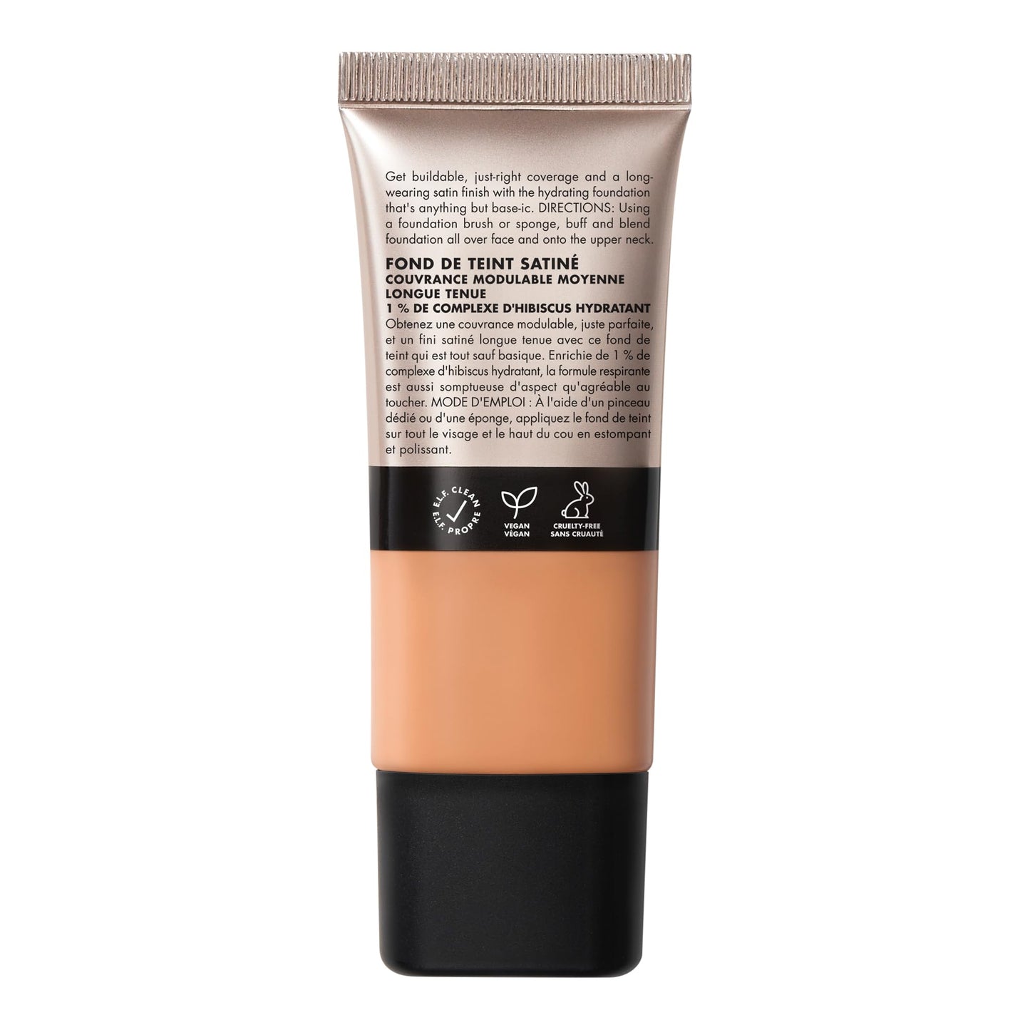 e.l.f. Soft Glam Foundation, Medium Coverage, Long-Lasting & Buildable Foundation For A Smooth, Satin Finish, Vegan & Cruelty-Free, 10 Fair Cool