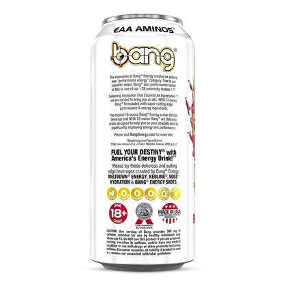 Bang Energy Bangster Berry, Sugar-Free Energy Drink, 16-Ounce (Pack of 12)