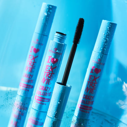 essence | I Love Extreme Volume Mascara Waterproof | Paraben Free | Cruelty Free | Black (Pack of 1, Waterproof)