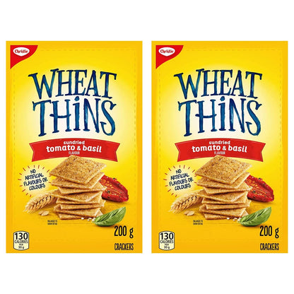 Wheat Thins Sundried Tomato & Basil Crackers, 200g/7oz (Pack of 2) Shipped from Canada