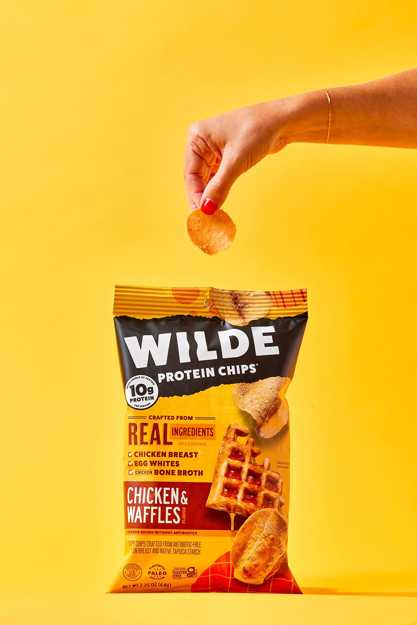 WILDE Spicy Protein Chips Variety Pack, Buffalo, Spicy Queso, Nashville Hot, Thin and Crispy, Protein Snack, Keto Chips, Made with Real Ingredients, 1.34oz Bags (Pack of 12)…