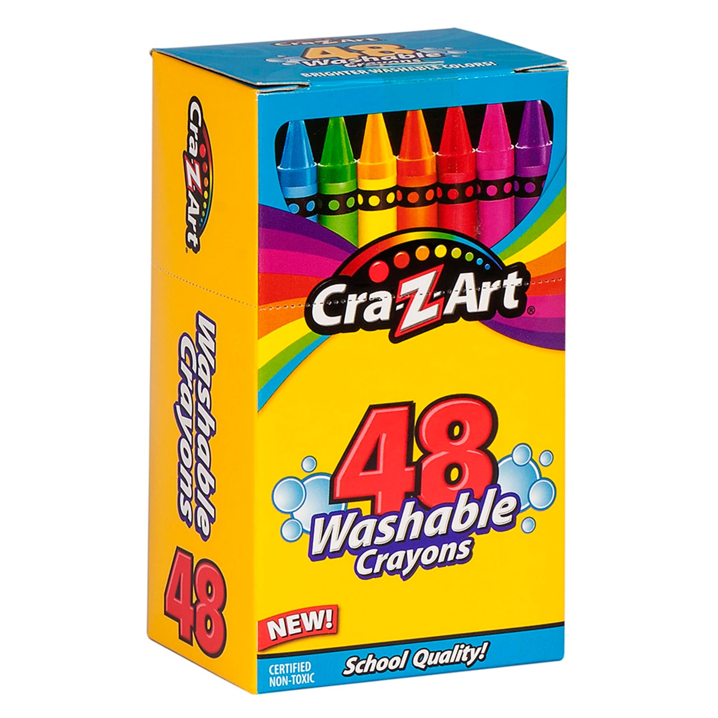 Cra-Z-Art Washable Crayons, 24 Count, Crayons for Kids Back To School Supply List Essential