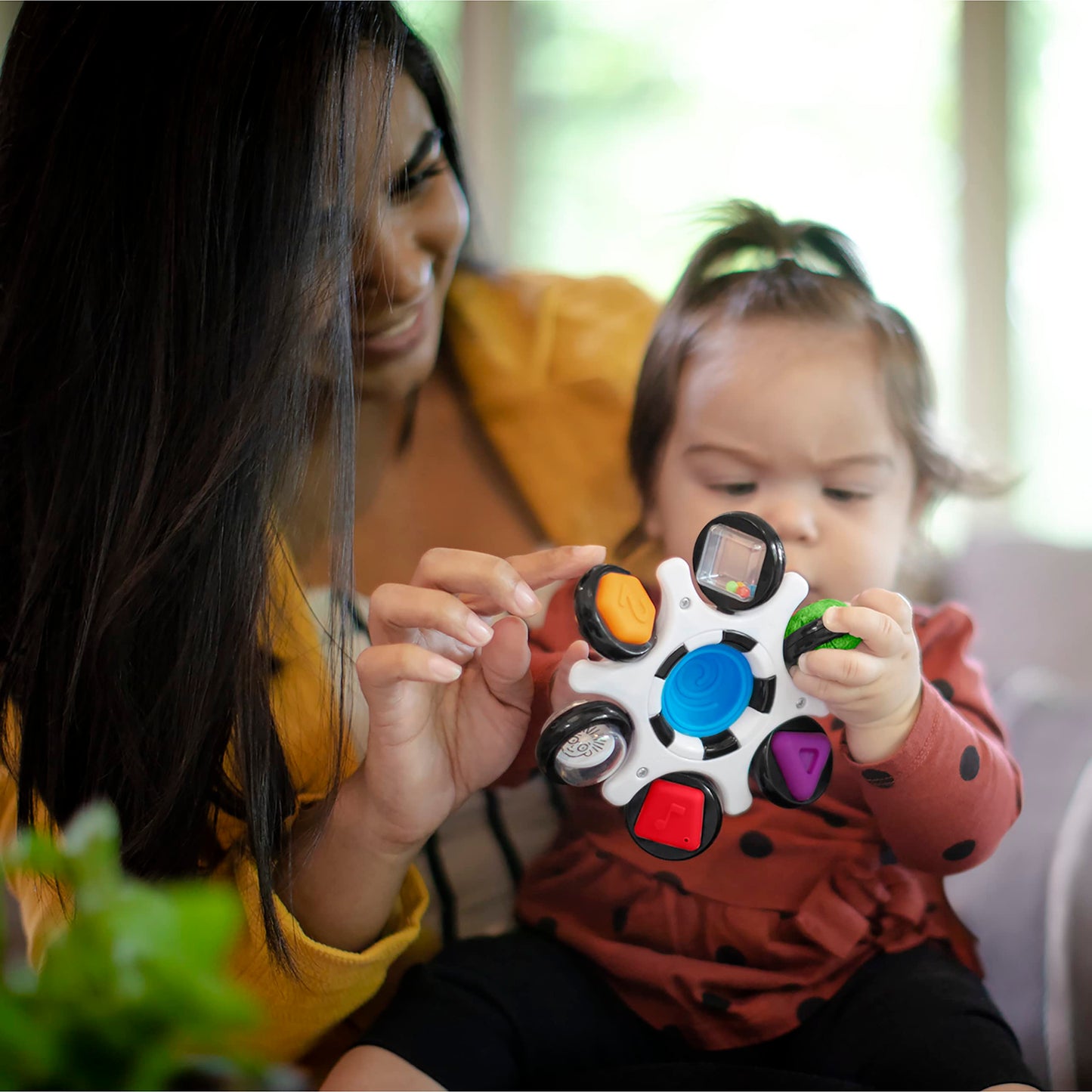 Baby Einstein Outstanding Opus The Octopus Sensory Rattle & Teether Multi-Use Toy, BPA Free & Chillable, 3 Months & up, Multicolored