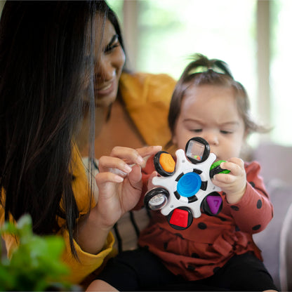 Baby Einstein Outstanding Opus The Octopus Sensory Rattle & Teether Multi-Use Toy, BPA Free & Chillable, 3 Months & up, Multicolored