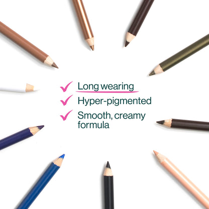 wet n wild Color Icon Kohl Eyeliner Pencil - Rich Hyper-Pigmented Color, Smooth Creamy Application, Long-Wearing Matte Finish Versatility, Cruelty-Free & Vegan - Baby's Got Black