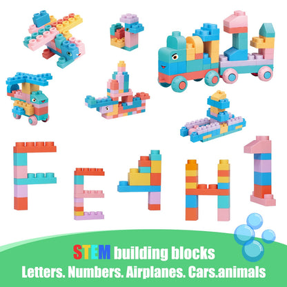 Top STEM Soft Building Block Sets for Kids Aged 18 months to 6 years old.Mega Building Blocks for preschool.Large Construction Block Toys for Toddler to Improve Imagination、Creativity、Hands-on Ability